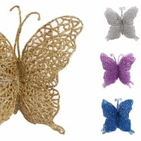 Životni umjetni plastični ukrasi za leptir, asortirane boje leptir Božićni ukrasi