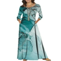 LUMENTO WOOGE LAFOY PARTY CUNL FURLY DRESS CALEST CREW Crt Maxi haljine Kaftan sa džepovima Element-J