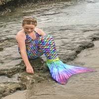 Set plivanja sirena za sunčane rep, havajski rep sirena i lavande Monofin za veličinu kupanja - teen i odrasli mali