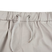 Muške pantalone su učvršćene hlače visoke struke s više džepova
