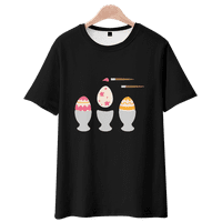 Uskršnji zec modni dječaci djevojke muškarci žene šareni uzorak tiskanje 3dt majica ujedini majica u
