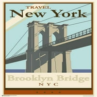 Brooklyn Bridge - Putovanje New York poster - 24x36