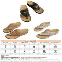 Bellella Ladies Thong Sandal Beach Flip Flops Summer Wedge Sandals Slip na cipelama unutarnji klizači