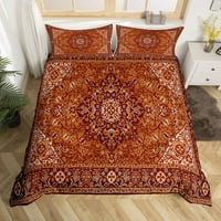 Orijentalni komfor pokrov vintage kreveta, perzijski cvjetni prekrivač pokriva punu tradicionalnu estetsku posteljinu postavljene ploče Boho Tribalni prekrivač, hipi mandala paisley dekor božu