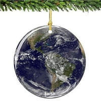 City-suveniri NASA Earth Božićni ukras, porculanski božićni ukras
