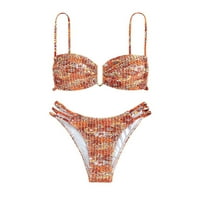 Booker Ženski cvjetni modni kupaći kostimi Bikini Triangularni Split kupaći kostim bikini