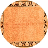 Ahgly Company u zatvorenom okrugu Perzijske narandžaste tradicionalne prostirke, 8 'krug