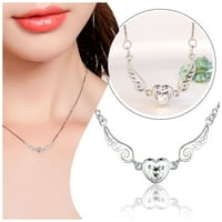 Yuehao ogrlice i privjesci CallBone Sliver Angel žensko krilo modno krilo nakit Privjesak ogrlica od ogrlica sa ogrlicama i privjesci