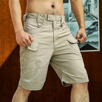 Clodeeu muške kratke hlače Klasično Twill opušteni fit radno odijelo borbene sigurnosne gaće