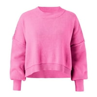 Pad džemperi za žene trendi grafički džemper sa vratom s pulovernim pulovernim pulovernim džemper vruće