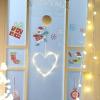 Božićni prozor LED svjetla, santa claus svjetla viseći ukrasi, topla bijela bajka za odmor Božićni prozor