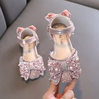 Dječje djevojke ravne biserne cipele luk princeze cipele PU kožne pune boje djevojke casual cipele veličine