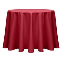 Ultimate tekstilni pamuk Twill okrugli stolnjak - za restoran i ugostiteljstvo, hotel ili kućna blagovaonica, crvena
