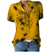 Plus veličina cvjetna bluza za žene srušiti ležerne ljetne nove dolaske