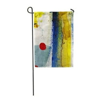 Šareno ulje apstraktno slikanje akvarel umjetnička četkica Canvas Collage Garden Zastava Dekorativna zastava Kuća Baner