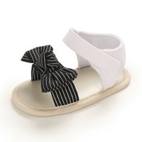 DMQupv cipele za djevojke Djevojke meke cipele Sole Girls Bow Striped Walk Neklizajuće cipele za bebe