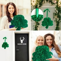 Dan vijeka St.Patrick za ukrase u prednjim vratima, DAN SHAMROCK Drveni zidni plakovi potpisuju irski