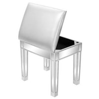 Moderni stil zrcali zrcaliznog stolice srebrno sivo