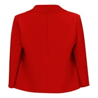 Avamo Ženske poslovne jakne s dugim rukavima Kardiganska jakna od punog boja Blazers uredski kaput Slim