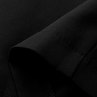 Otvoreno prednja kašaljska jakna s dugim rukavima Čvrsta jednostavna blejner ženski blistavi za rad profesionalna neformalna odjeća crna velika
