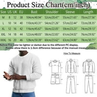 SNGXGN MEN TRUCK CALLARSIRT majica od košulja od vafle-pletena Henleyji košulja za muškarce, f, veličine