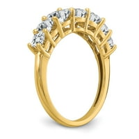 14K žuti zlatni prsten za prsten moissine veličine 5,5