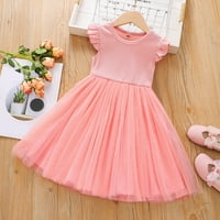 PIMFILM casual haljine za dečke za dijete TUTU haljine Tute Haljine pročišćene pamučne ružičaste 3-