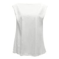 Strungten Fashion Womenska majica Solid casual bluza Seksi lančani backing niskovinci za žene Maxi haljine