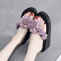 Žene dame modne ljetne cvijeće Bohemian stil papuče sandale na plaži cipele ženske papuče veličine papuče