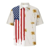 Thirts majice za muškarce Ležerne prilike Havajska košulja Havajska košulja ima džepove Kardigan majica gumba za bluze Julijske majice za muškarce na klirensu