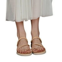 Proljeće ljetne modne ženske sandale ravne tange niske pete Ležerne prilike pune boje papuče