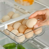 Cleance KKCXFJ Držač jaja za hladnjak, automatsko pomicanje jajeta za hladnjak, frižider jaja Organizator