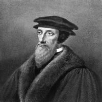 John Calvin. Nfrench Theolog i reformator. Litografija, 19. vek. Poster Print by
