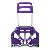 Prijenosni aluminijski kolica sklopiva kolica za ručnu kolica za ručnu kolibiranje prtljaga ljubičasta,