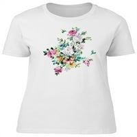 Slatko cvijeće, vintage opružne majice žene -Image by Shutterstock, ženska mala