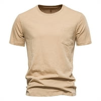 Ljetna košulja za muškarce muške čvrstih kratkih majica s kratkim rukavima kratkim rukavima kratkim