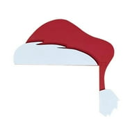 Božićni okvir vrata znakova - Santa Snjegović Božićni šešir Drvena vrata Kutni ukras Kreativni okvir