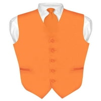 Muški haljina prsluka i kravata Čvrsta narančasta kravata vrata za odijelo Tu SZ XS