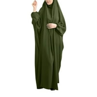 Forestyashe ženske haljine casual solid robe abaya arapska kaftana haljina