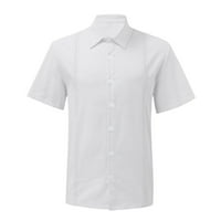Hanzidakd Mens Jednostavne majice pamučne majice kratki rukav Ležerna majica, do veličine 3xl