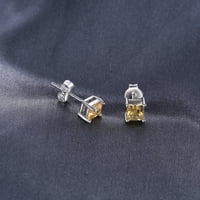 Jewelrypalace Trg 0,6CT prirodni citrinski sterling srebrne naušnice