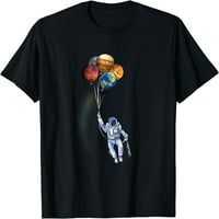 Astronaut Funny Space majica Spaceman Holding Planet Balloon Majica