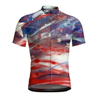 Muške majice Dan neovisnosti Ljeto za slobodno vrijeme Sportska biciklistička odjeća Modni 3D kratkih