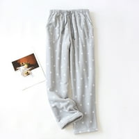 Ženski džepovi termalnih runa Pajama Lounge tople casual pantalone Kućne hlače