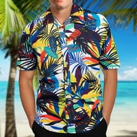 Muški ljetni havajski stil kratkih rukava na plaži sa džepom