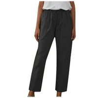 Usmixi na prodaju hlače za žene Ženske labave ravne pantalone Ležerne prilike pune plus veličine Visoke