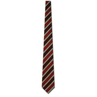 Teksturirane crvene i zelene pruge kravate Mens kravata