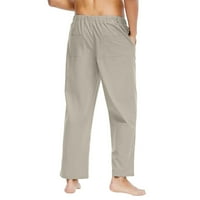 Muškarci Sav sezona FIT PANT Ležerne prilike Sve čvrste boje Pamučna labava Plus size Pantalona modna
