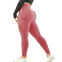 Joga hlače za ženske vježbanje gamaše čvrstog boja bez oštrih žakarda visokog struka Brzi sušeno opušteno