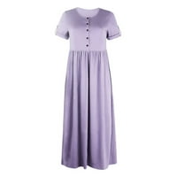 Haljina za žene Ljeto Ležerne prilike s kratkim rukavima s kratkim rukavima V-izrez Oslobodine haljine